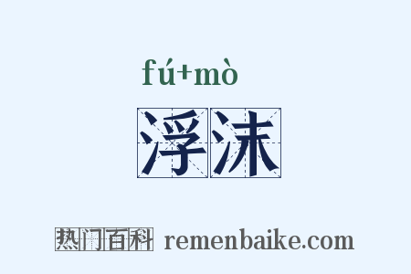 浮沫是什么意思的图片